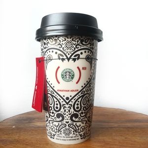 *SOLD* NEW STARBUCKS 2010 Jonathan Adler (RED) Mug